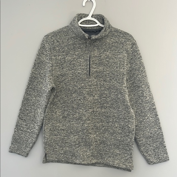 Men's Beverly Hills Polo Club Gray 1/4 Zip - Picture 1 of 9